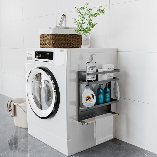 Magnetic Fridge Rack: 2-Tier Drill-Free Storage Organizer,Jiangmen Hanxi Metal Products Factory,Magnetic Fridge Rack: 2-Tier Drill-Free Storage Organizer