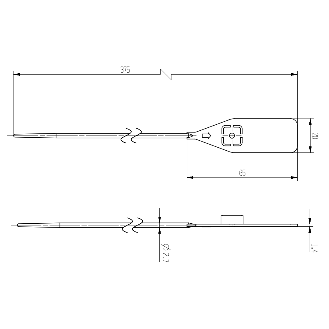 S306 Pull-Tight Plastic Seal (Indicative Security Seal),Security Seals Manufacturer - Shenyang Shining Fortune Container Seal Co., Ltd. ,S306 Pull-Tight Plastic Seal (Indicative Security Seal)