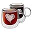 10oz(2 pack with heart pattern)