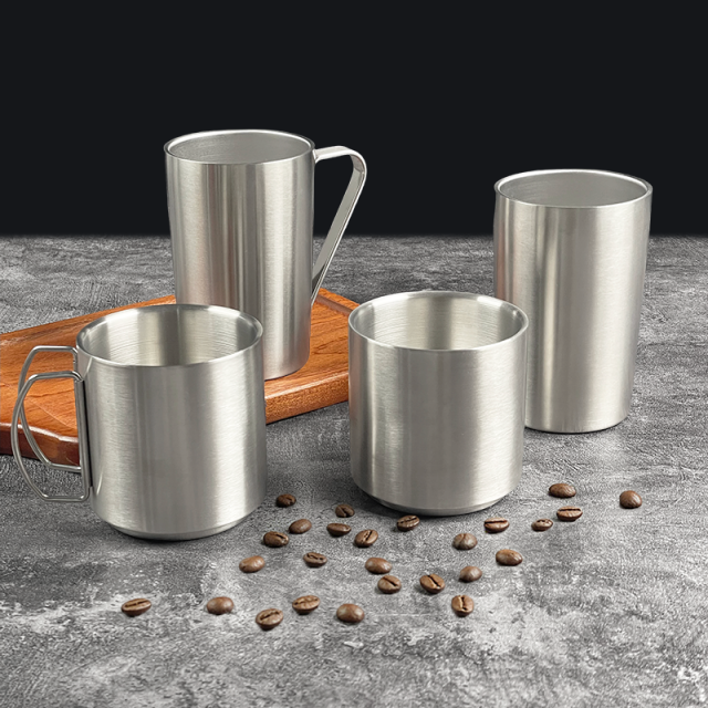304 Stainless Steel Large Capacity Portable Gift Cups for Camping Restaurant & Hotel Supplies Beer Mugs & Coffee Cups