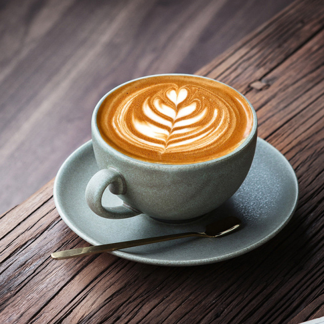 Japanese Retro Coffee Cup High-end Exquisite Latte Ceramic Cup