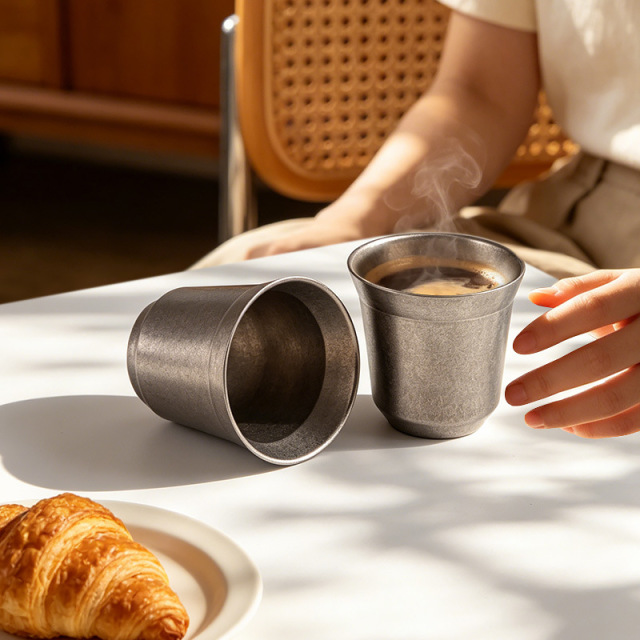 Wholesale Modern Luxury 304 Stainless Steel Coffee Cup with Thermos & Vacuum Insulation Portable Camping Cups