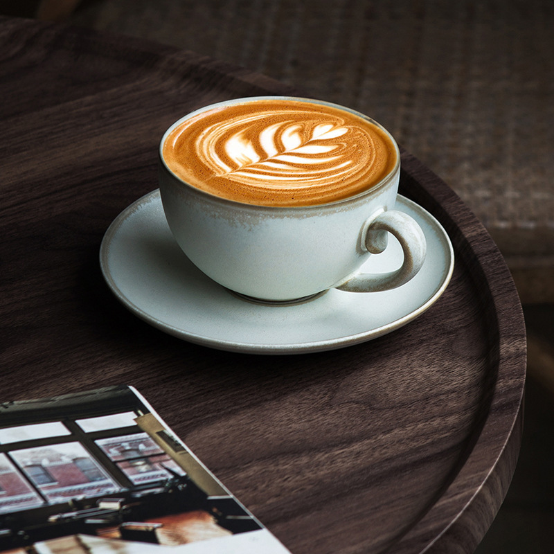 Japanese Retro Coffee Cup High-end Exquisite Latte Ceramic Cup