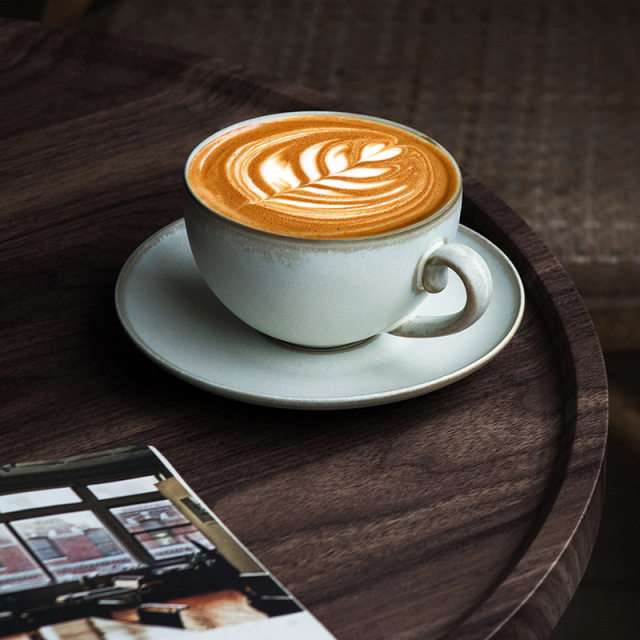 Japanese Retro Coffee Cup High-end Exquisite Latte Ceramic Cup