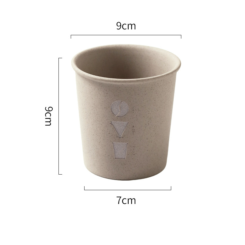 Minimalist Style Custom Engraved logo Paper Cup Shape Ceramic Coffee Cup 300ml Coffee Tea Milk Water Coffee Mugs