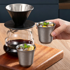 Wholesale Modern Luxury 304 Stainless Steel Coffee Cup with Thermos & Vacuum Insulation Portable Camping Cups