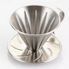 Aluminium Alloy Eco-Friendly Stocked Modern Coffee Dripper Cup Easy Operation CE Certified Coffee Filter Tea Slag Funnel Hand