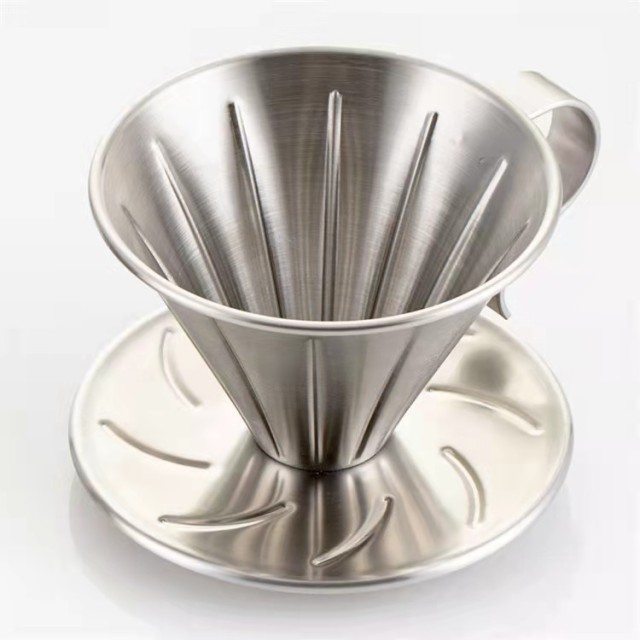 Aluminium Alloy Eco-Friendly Stocked Modern Coffee Dripper Cup Easy Operation CE Certified Coffee Filter Tea Slag Funnel Hand