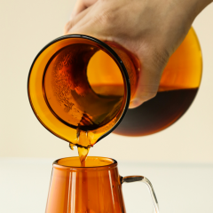 Borosilicate Glass Pour Over Dripper Coffee Pot 600ml,CIRAY,Funny Small United Borosilicate Thermal Glass Pour Over Dripper Coffee Pot