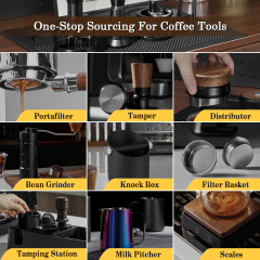 Custom Eco-Friendly Stainless Steel Praying Mantis 8 Needles 0.4mm Espresso Tools Stirrer Powder Leveler Dispenser Coffee