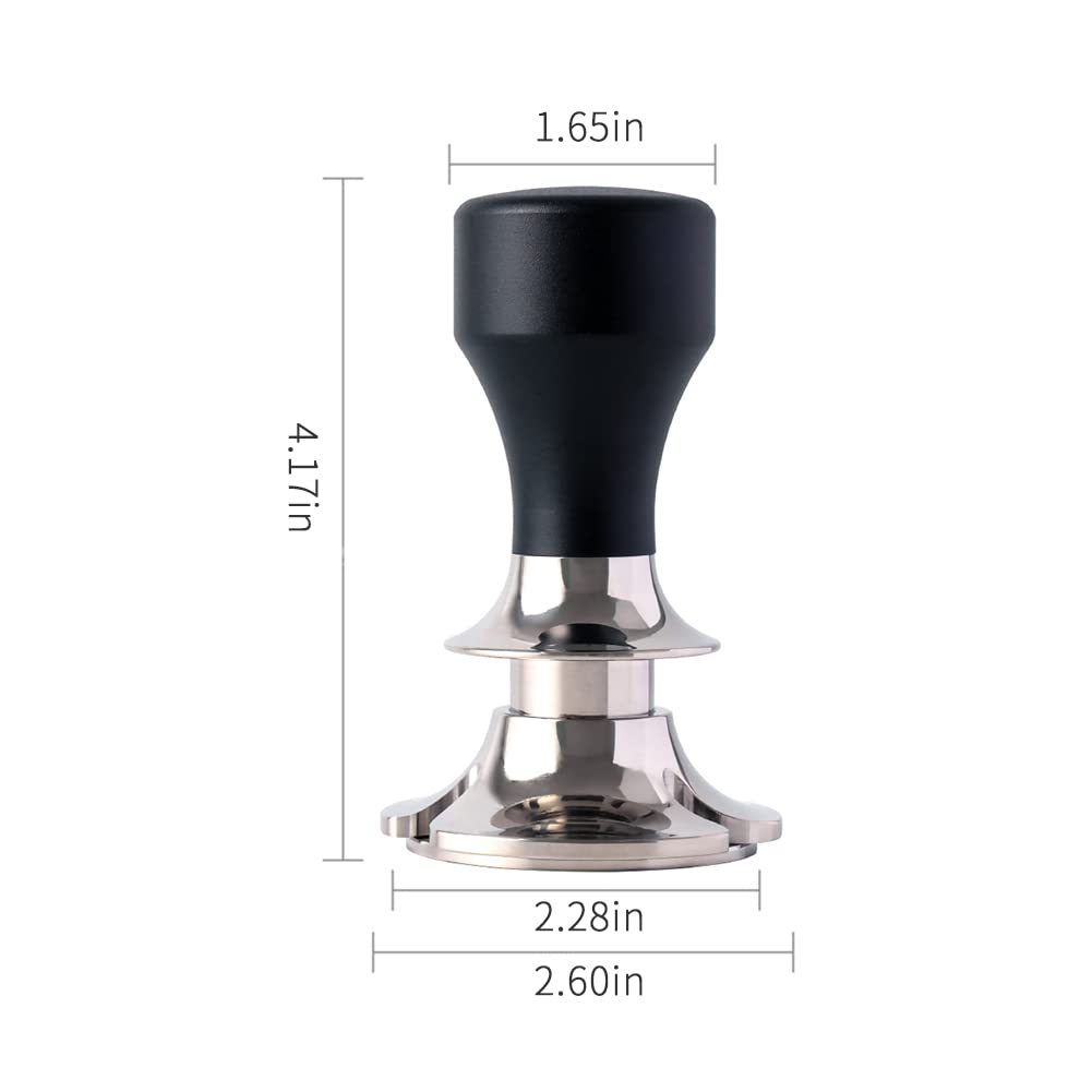 58mm Portable Eco-Friendly Espresso Tamper Premium Barista Coffee Tamper Calibrated Spring Loaded Mechanism 100% Stainless Steel