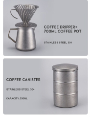 Pour Over Coffee Maker Gift Set,CIRAY,Tenrey Coffee Accessories Gooseneck Kettle Pour Over Coffee Maker Gift Set