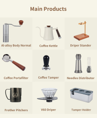 600ml 304 Stainless Steel Handmade Eco-Friendly Tea Kettle Coffee Pot with Long Wooden Handle