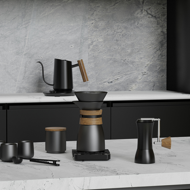 DHPO Hand Coffee Grinder Reusable and Portable Luxury Coffee Grinder Espresso Coffee Equipment SLS Conical Burr Aluminum Alloy