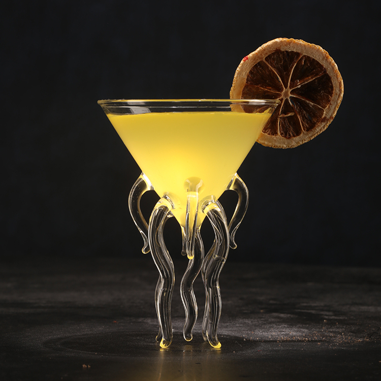 Octopus Stem Cocktail Glasses Creative Martini Wine Glass 100ml,CIRAY,Wholesale Customize Octopus Stem Cocktail Glasses Vampire Wine Glasses Creative Martini Wine Glass Juice Cup