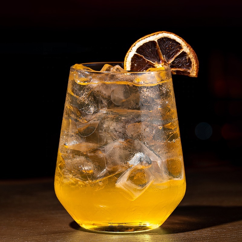 Highball Glasses,CIRAY,Custom Logo Transparent Thick Base Cocktail Glass Cup House Hotel Lowball Whisky Juice Cocktail Glasses
