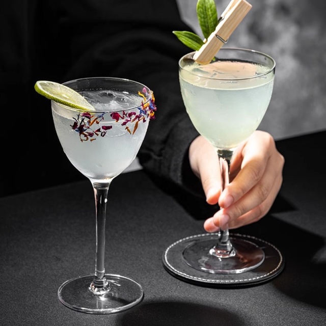 Unique Highball Crystal Nick and Nora Cocktail Glass Long Stem Wine Goblets Clear Cocktail Glasses Bar Restaurant,CIRAY,Unique Highball Crystal Nick and Nora Cocktail Glass Long Stem Wine Goblets Clear Cocktail Glasses Bar Restaurant