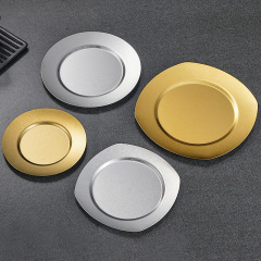 Japanese Stainless Steel Platter, Home Gold Plate, Dish Plate, Snack Plate, Commercial Barbecue Plate,  Bone Dish