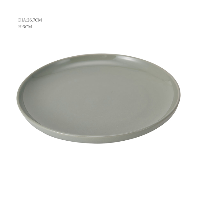Nordic Style Green Tableware Crockery Restaurant Plates and Bowls Set Dining Ceramic Plates Dinnerware Set