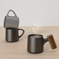 DHPO Wholesale Custom Cafe Restaurant Used Drinking Ceramic Coffee Mugs 90ml Trapezoid Shape Modern Minimalist Design Black Box,CIRAY,DHPO Wholesale Custom Cafe Restaurant Used Drinking Ceramic Coffee Mugs 90ml Trapezoid Shape Modern Minimalist Design Black Box