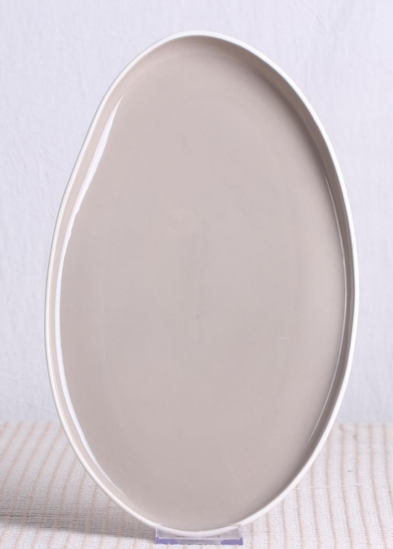 Factory High White French Inspired with White Outside and Gray Inside Main Courses Available at Wholesale Prices Dinnerware Set