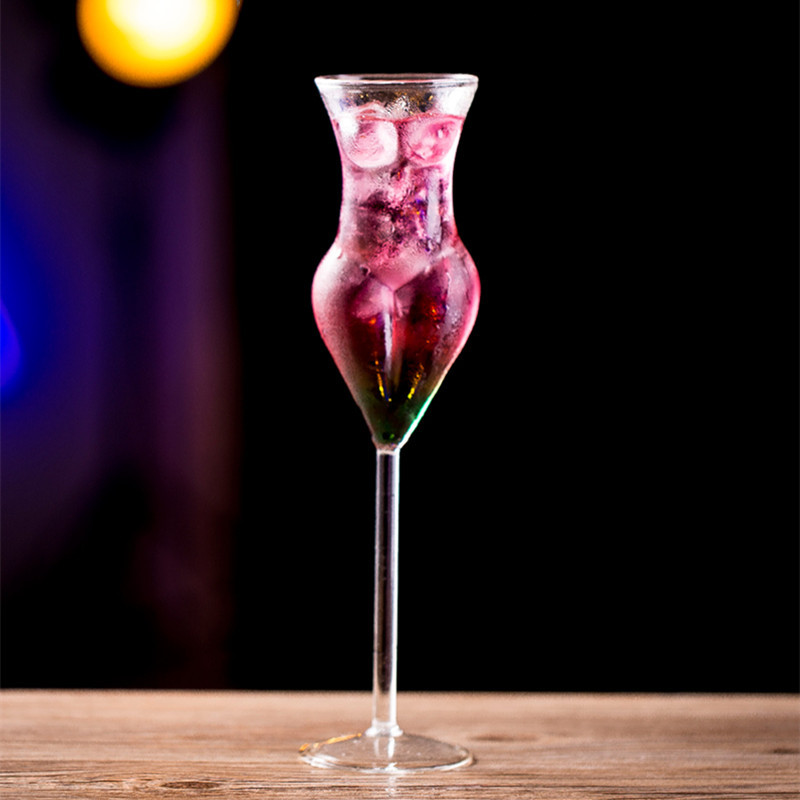 Naked Women Shape martini Glasses Creative Cocktail Glasses for bar Party 200ml,CIRAY,200ml Naked Women Shape martini Glasses champagne Glass Personality Goblet Glass Creative Cocktail Glasses for bar Party