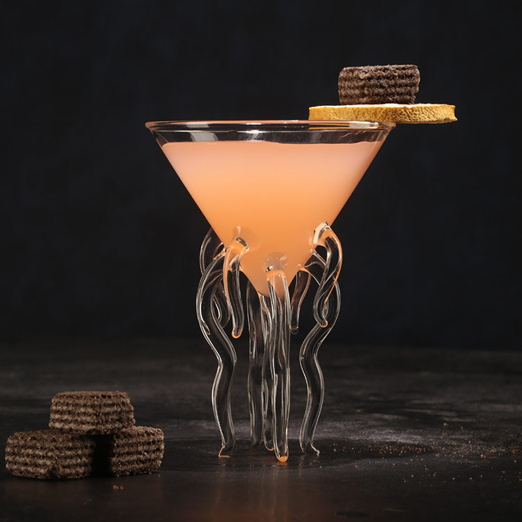 Octopus Stem Cocktail Glasses Creative Martini Wine Glass 100ml,CIRAY,Wholesale Customize Octopus Stem Cocktail Glasses Vampire Wine Glasses Creative Martini Wine Glass Juice Cup