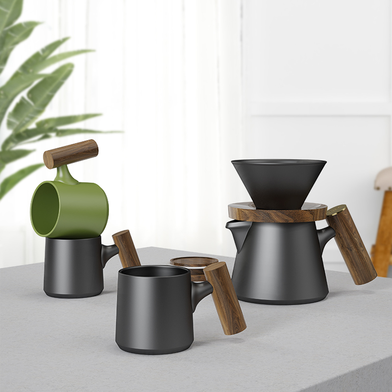 DHPO Wholesale Custom Cafe Restaurant Used Drinking Ceramic Coffee Mugs 90ml Trapezoid Shape Modern Minimalist Design Black Box,CIRAY,DHPO Wholesale Custom Cafe Restaurant Used Drinking Ceramic Coffee Mugs 90ml Trapezoid Shape Modern Minimalist Design Black Box