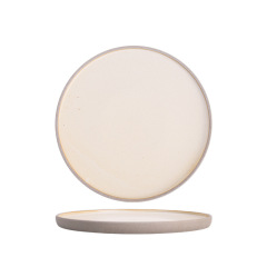 Coarse Pottery Tableware Japanese Western Food Plate Vintage Steak Plates Household Dish Plate Restaurant Hotel Pasta Plate