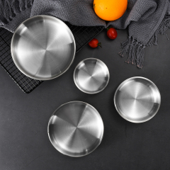 Unique Soup Bowls Shallow Rice Bowl Serving Personalized Take Away Korean Style Stainless Rice Bowl Colorful Golden Silver Dish