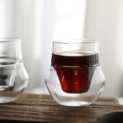 High Borosilicate Double Wall Coffee Cups 100ml,CIRAY,100ml Eco-friendly High Borosilicate Clear Double Wall Glass Coffee Cups