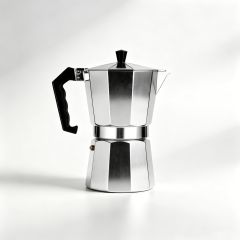 Stovetop Espresso Moka Pot 100ml/150ml/300ml/450ml/600ml,CIRAY,Aluminum Octagonal Stovetop Espresso Moka Pot Coffee Maker Tools Coffee Appliance Metal Coffee Utensils Household