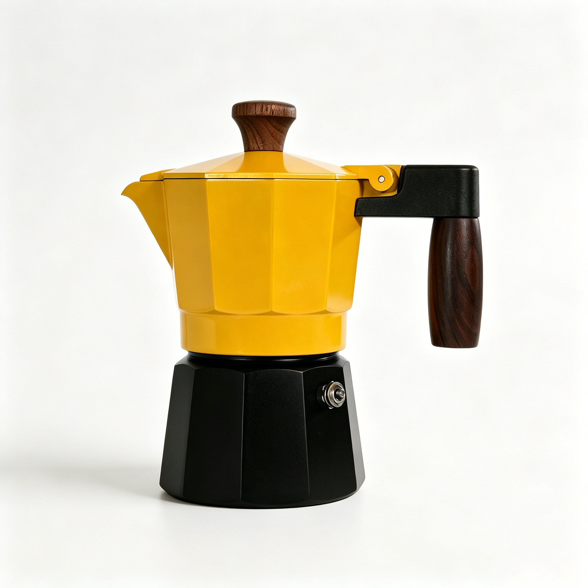 Double Valve Moka Pot 150ML,CIRAY,150ML 2 Cup Stovetop Espresso Maker Double Valve Moka Pot with Thermostat Extractor Durable and Easy to Use