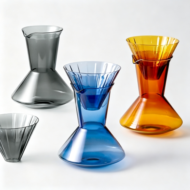 Borosilicate Glass Pour Over Dripper Coffee Pot 600ml,CIRAY,Funny Small United Borosilicate Thermal Glass Pour Over Dripper Coffee Pot