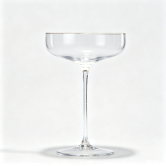 Elegant Cocktail Wine Glass 185ml,CIRAY,Vintage Long Stem Transparent Coupe Glasses Wedding Party Crystal Cut Elegant Goblet Cocktail Wine Glass