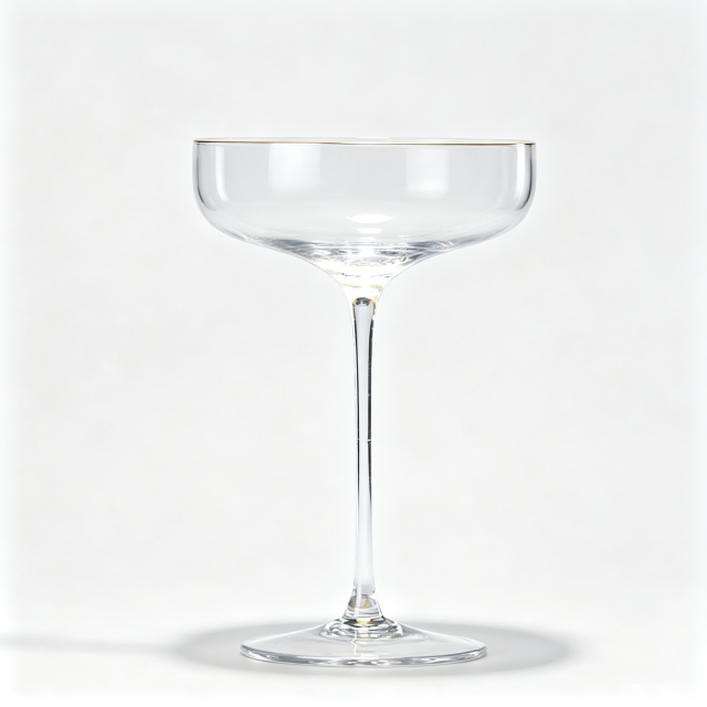 Elegant Cocktail Wine Glass 185ml,CIRAY,Vintage Long Stem Transparent Coupe Glasses Wedding Party Crystal Cut Elegant Goblet Cocktail Wine Glass