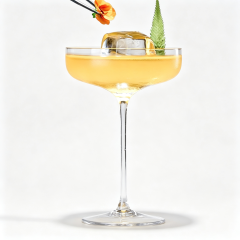 Elegant Cocktail Wine Glass 185ml,CIRAY,Vintage Long Stem Transparent Coupe Glasses Wedding Party Crystal Cut Elegant Goblet Cocktail Wine Glass