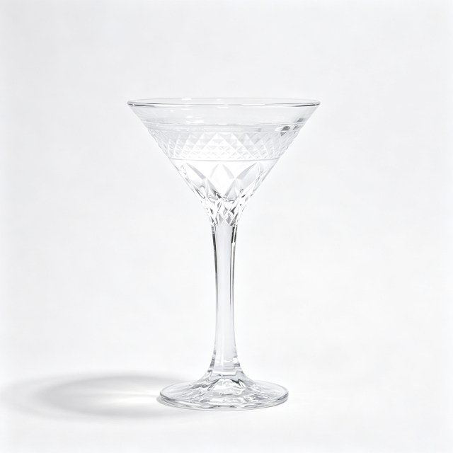 Luxury Diamond Embossed Martini Cocktail Glass 140ml,CIRAY,Luxury Flower Diamond Embossed Martini Cups Vintage Relief Goblet Crystal Champagne Cocktail Glass