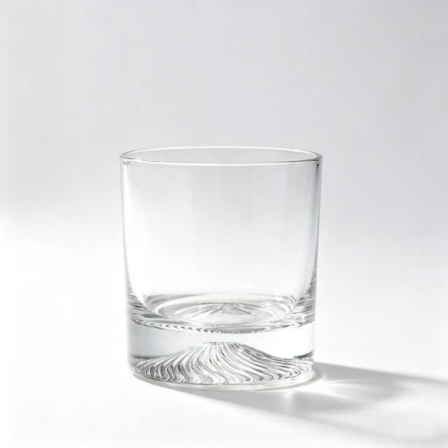 Fuji Mountain Whiskey Glasses 260ml,CIRAY,Custom Logo Crystal Fuji Mountain Thick Bottom Whiskey Glasses Bar Premium Handmade Tasting Whisky Glass
