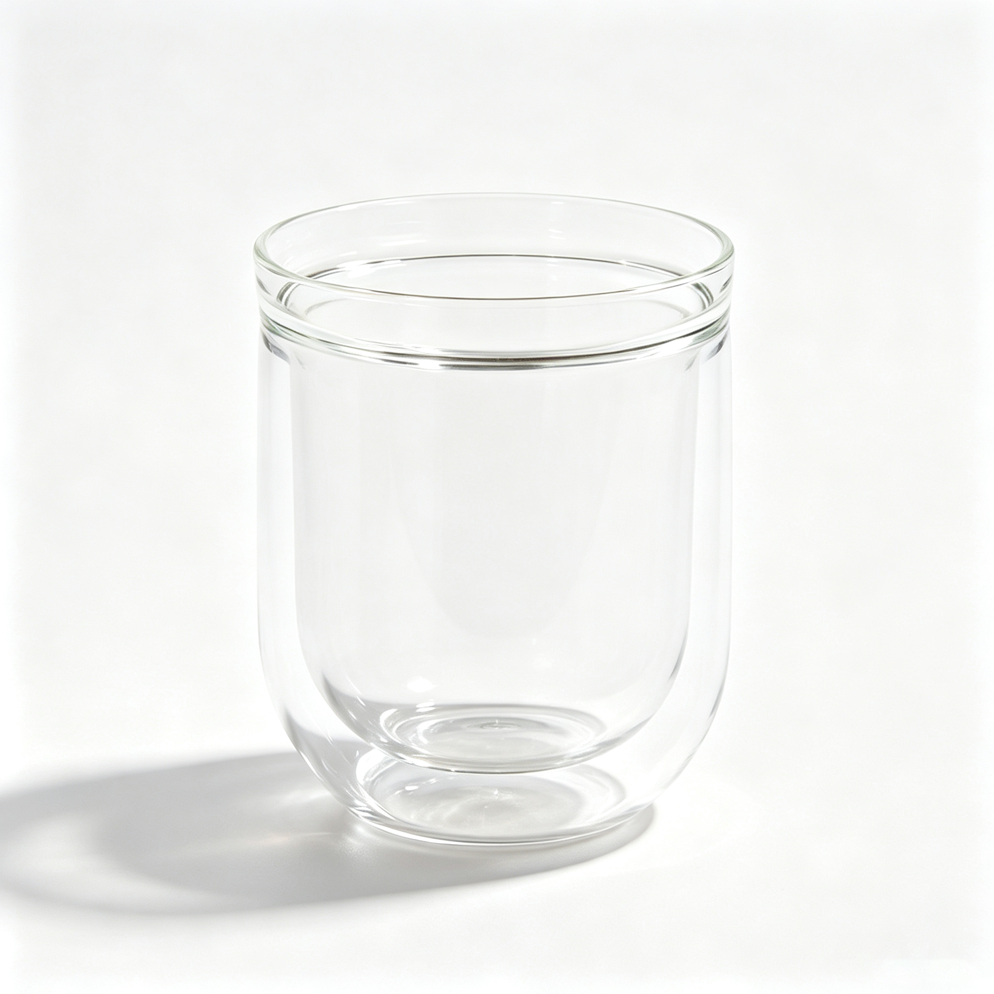 High Borosilicate Insulated coffee cup,CIRAY,BPA Free High Borosilicate Glass Modern Travel Coffee Mug Double Wall Leak-Proof 8oz Insulated Dishwasher Safe