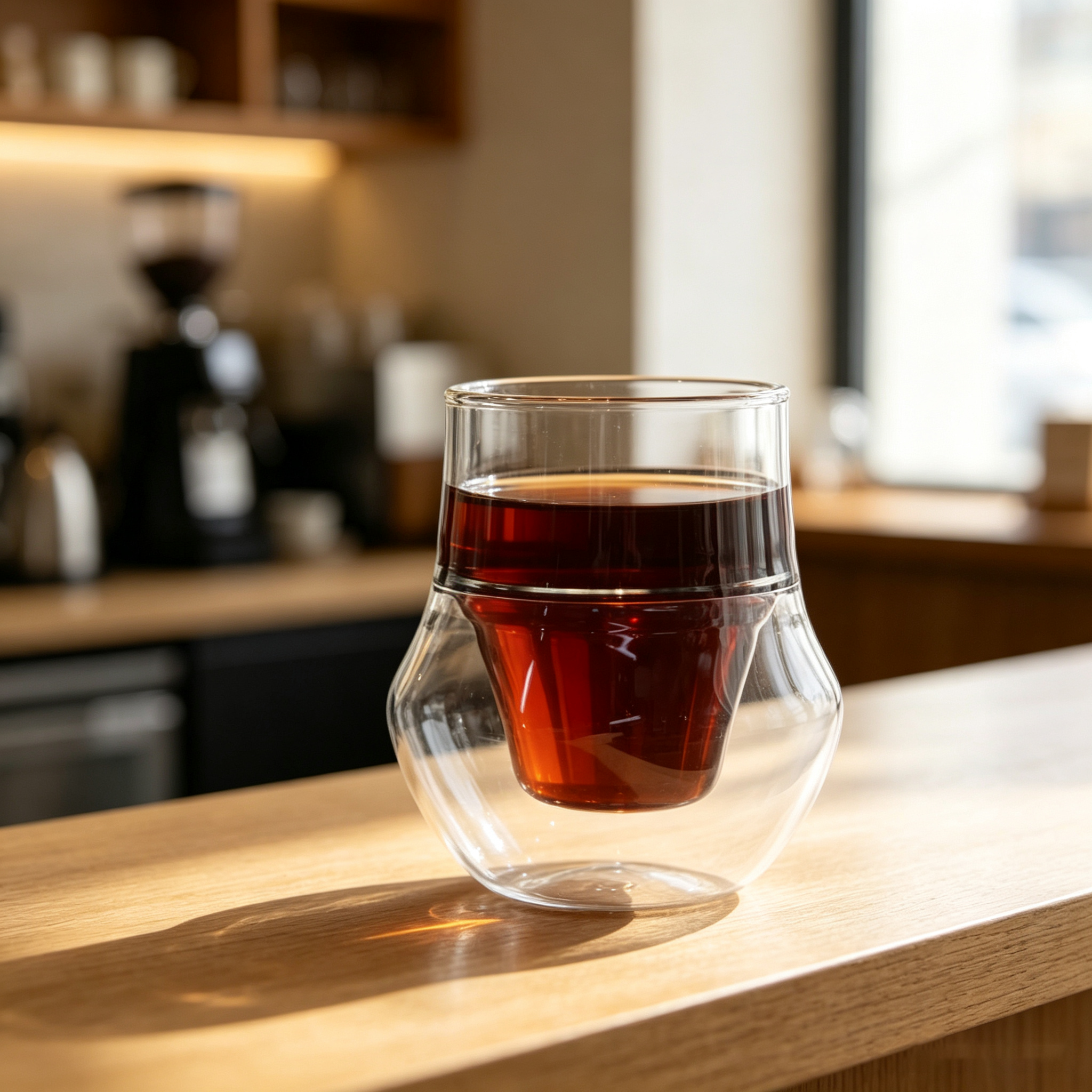 High Borosilicate Double Wall Coffee Cups 100ml,CIRAY,100ml Eco-friendly High Borosilicate Clear Double Wall Glass Coffee Cups