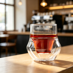 High Borosilicate Double Wall Coffee Cups 100ml,CIRAY,100ml Eco-friendly High Borosilicate Clear Double Wall Glass Coffee Cups