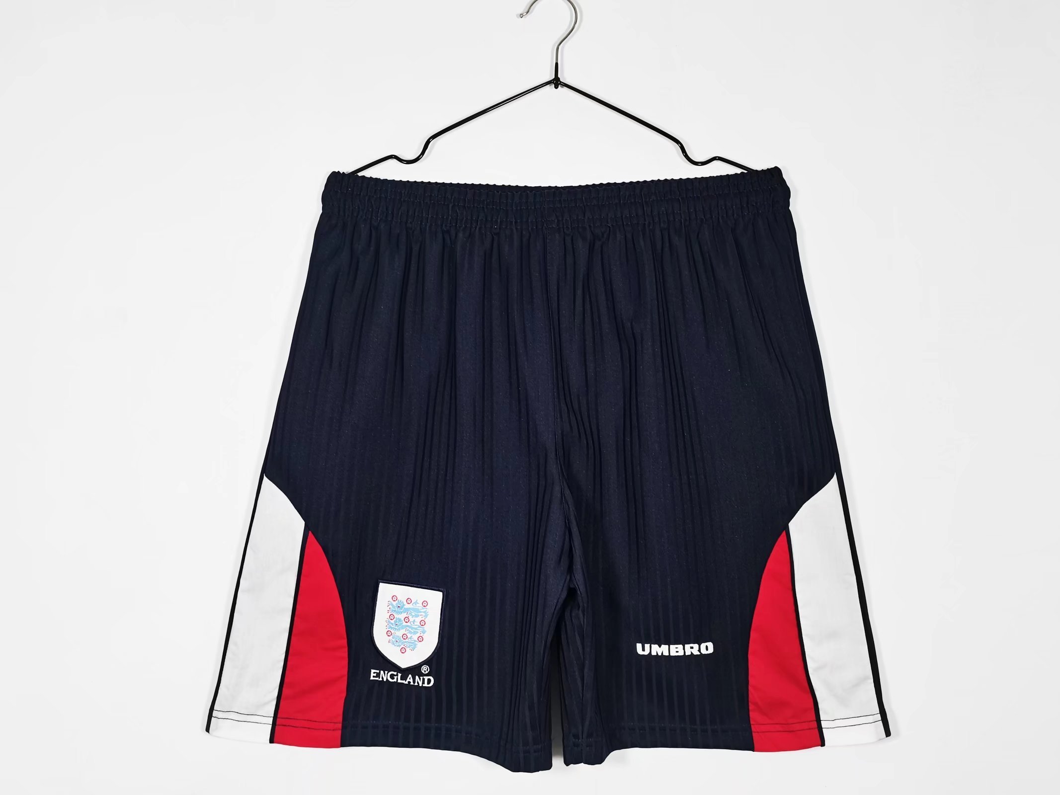 1998 England home retro shorts