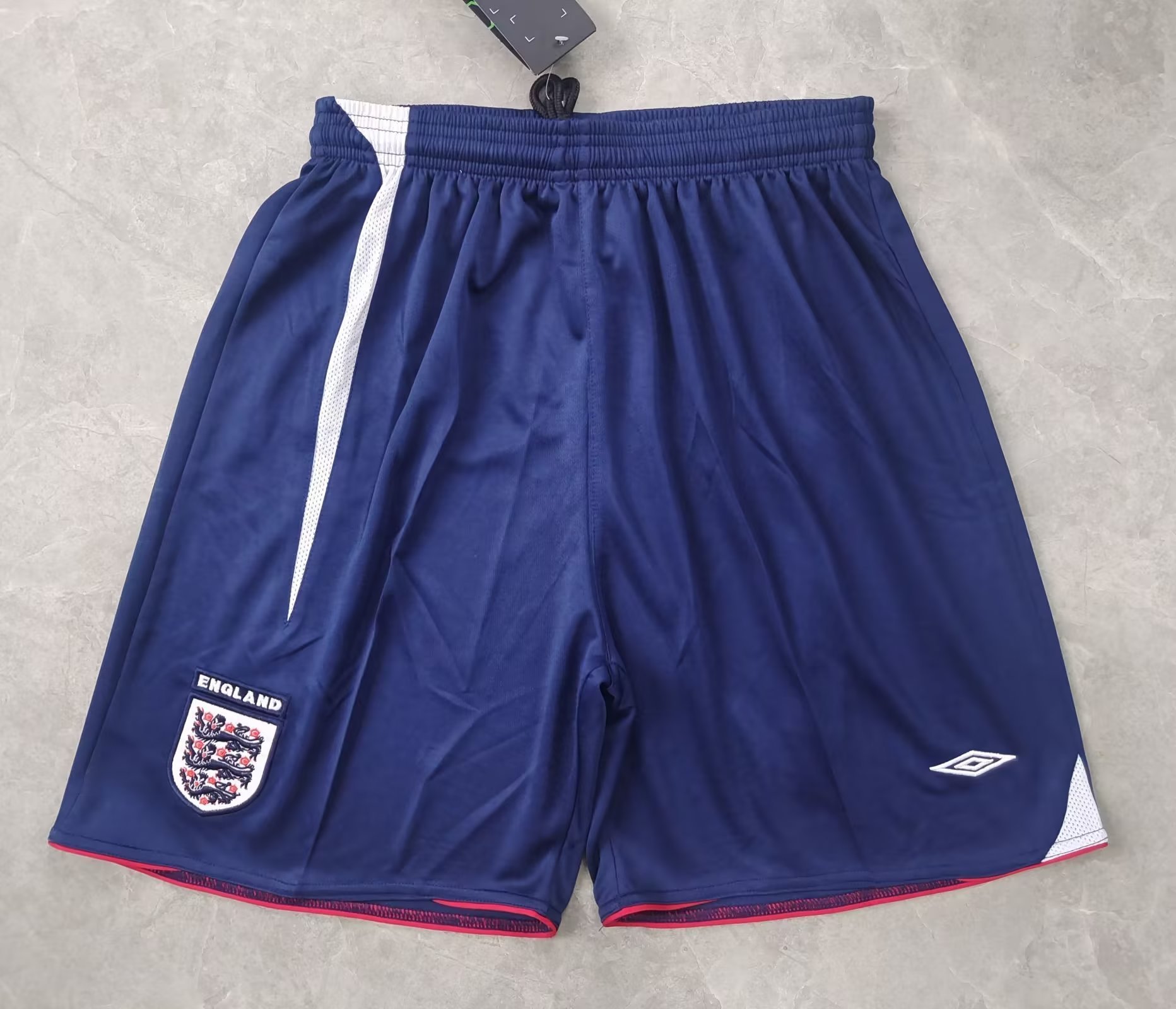 2006 England home retro shorts