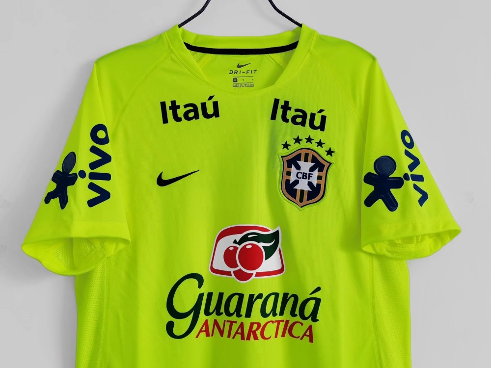 2020 Brazil Fluorescent green training uniform Fan version polo