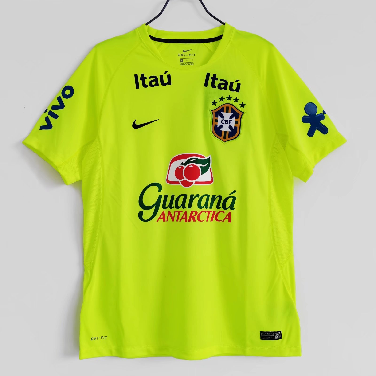 2020 Brazil Fluorescent green training uniform Fan version polo