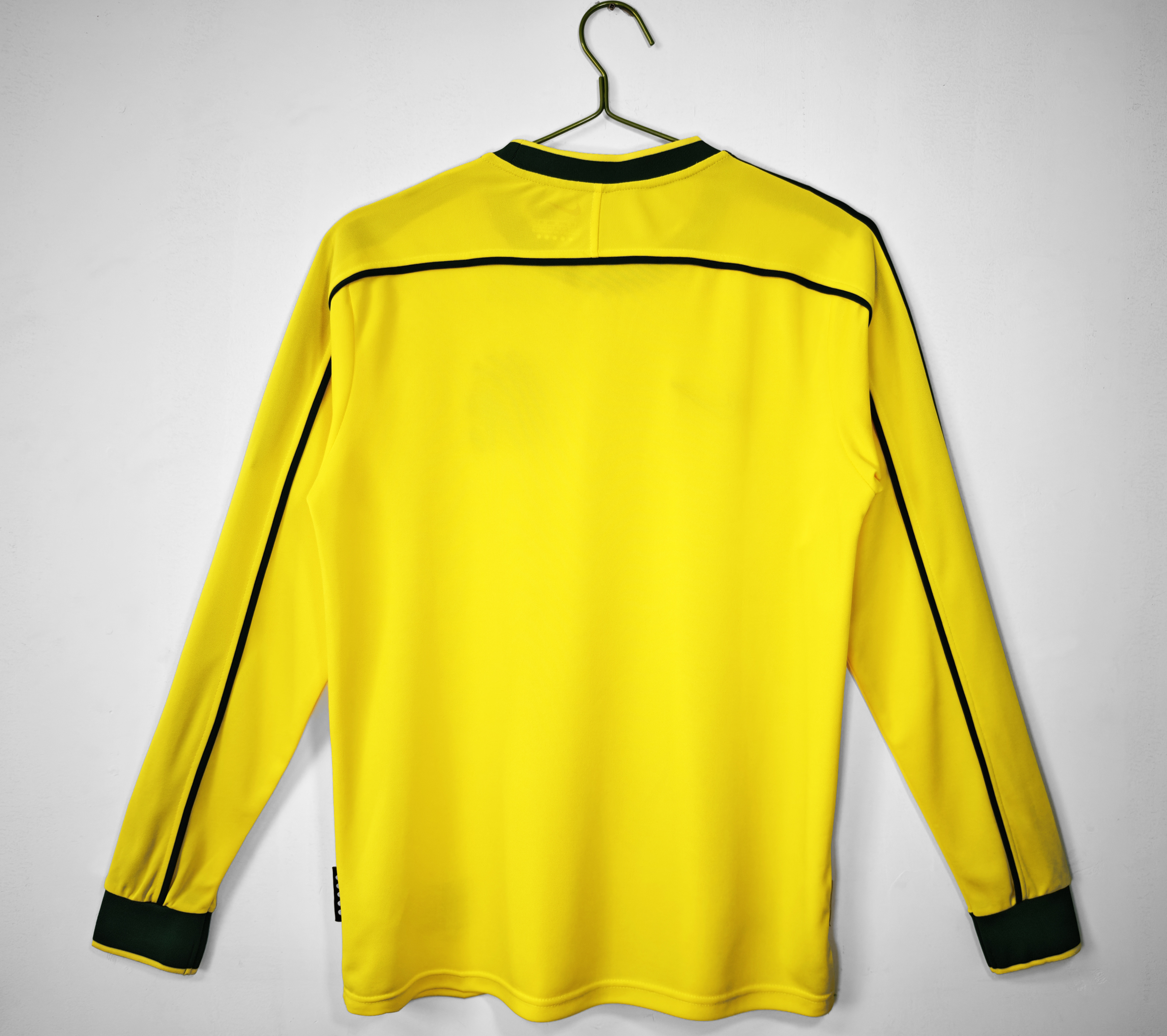 1998 Brazil home retro Fan version Long sleeves