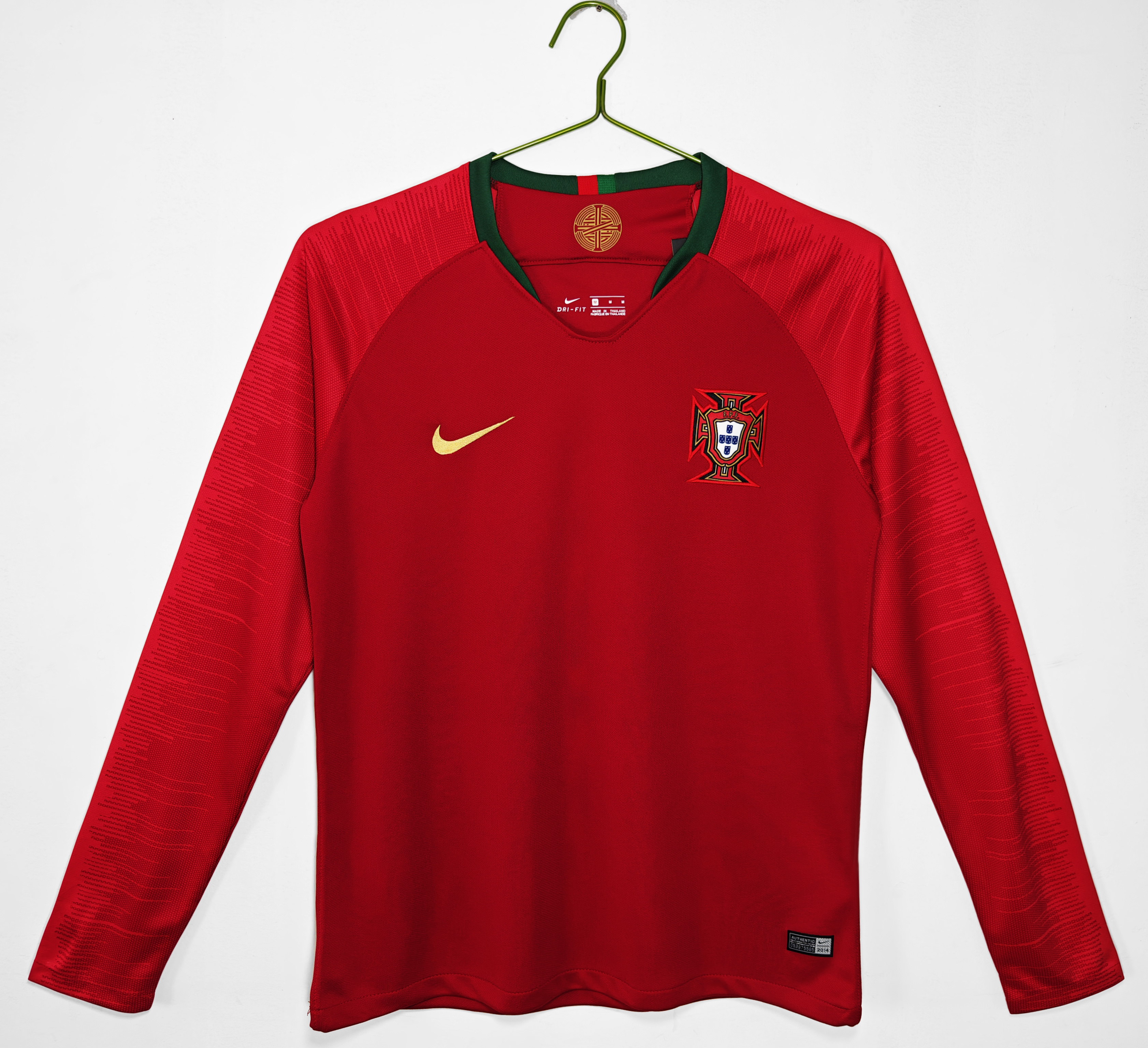2018 Portugal home retro Fans version Long sleeves