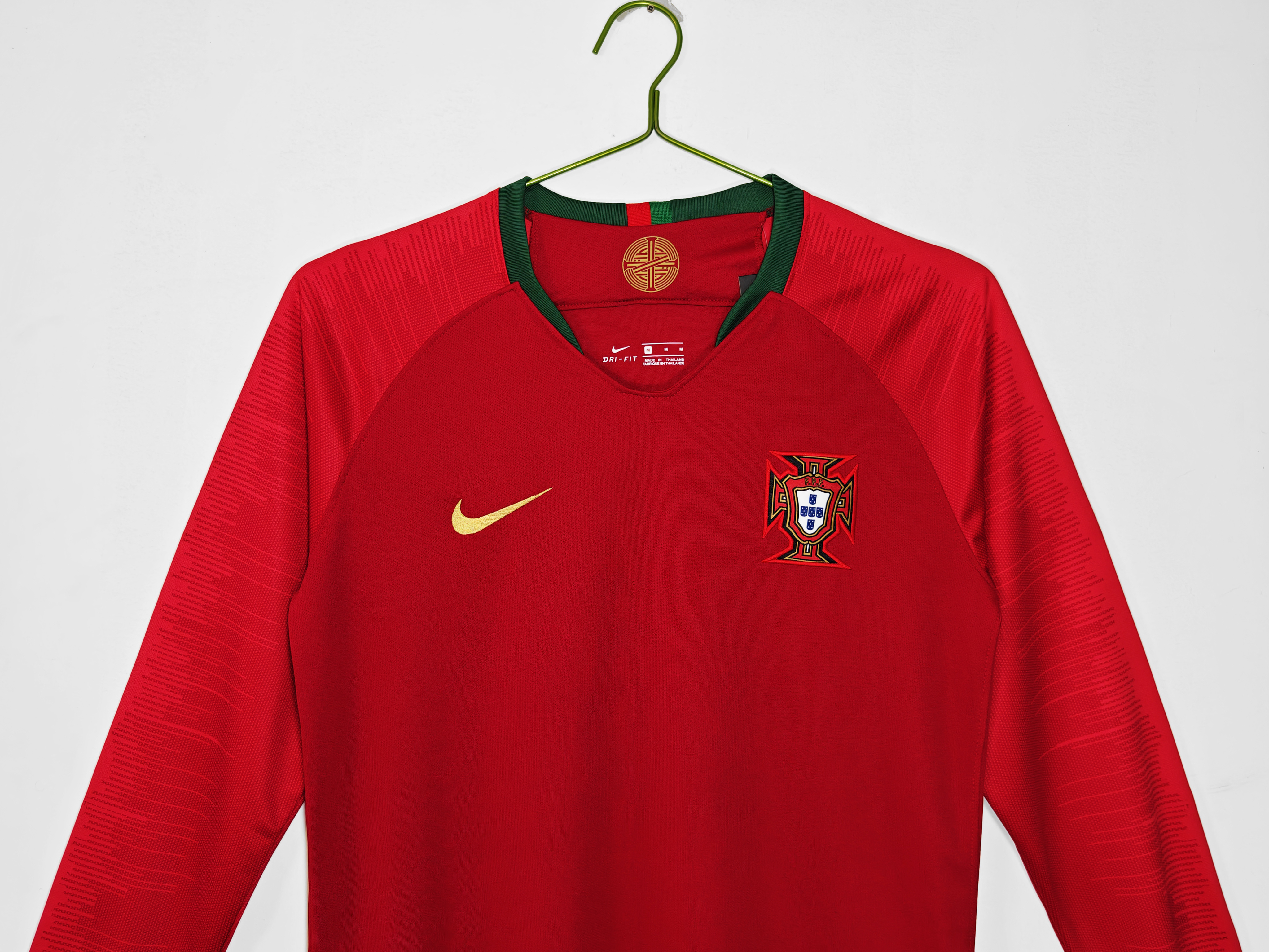 2018 Portugal home retro Fans version Long sleeves