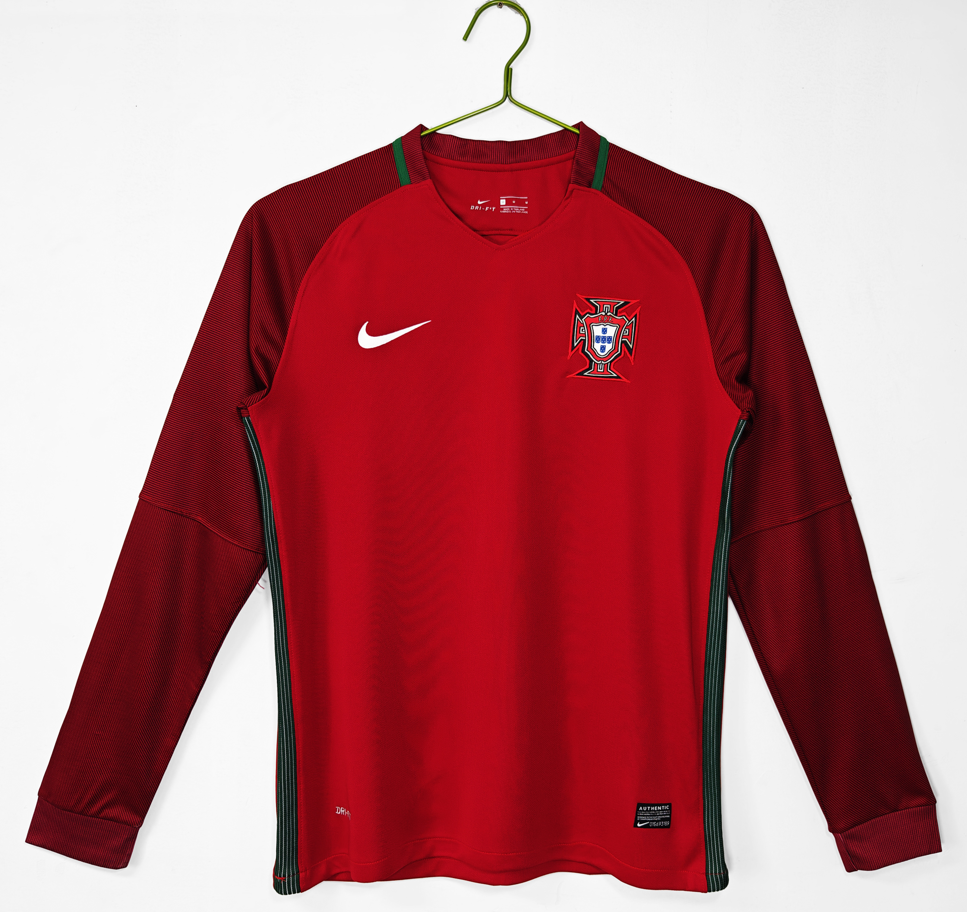 2016 Portugal home retro Fans version Long sleeves
